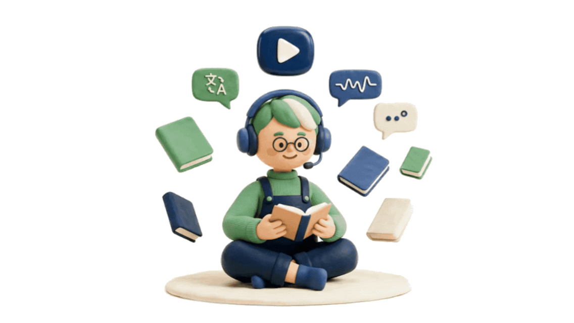 مكتسب — اكتسب اللغة بالقراءة والاستماع