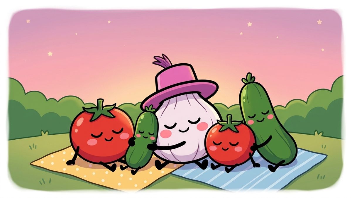 Die Kinder kuscheln sich unter dem rosafarbenen Sonnenuntergang